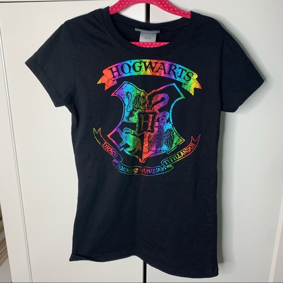 Girl’s Harry Potter Metallic Graphics T-Shirt - Picture 1 of 10